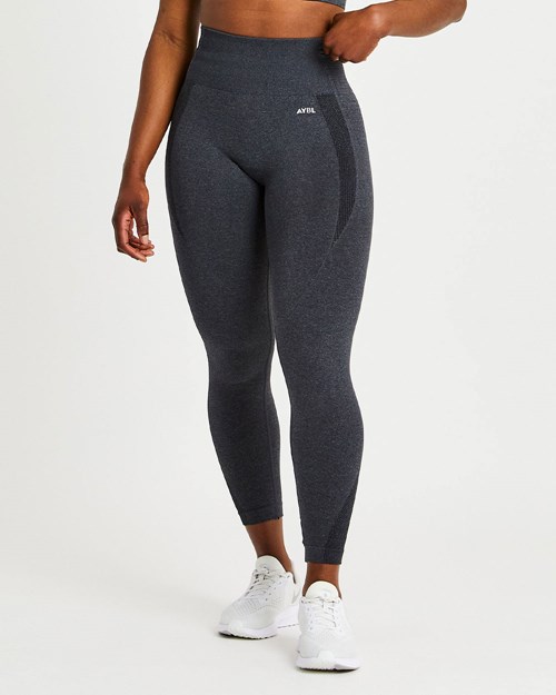 AYBL Balance V2 Seamless Leggings Czarne | 046238-WKQ