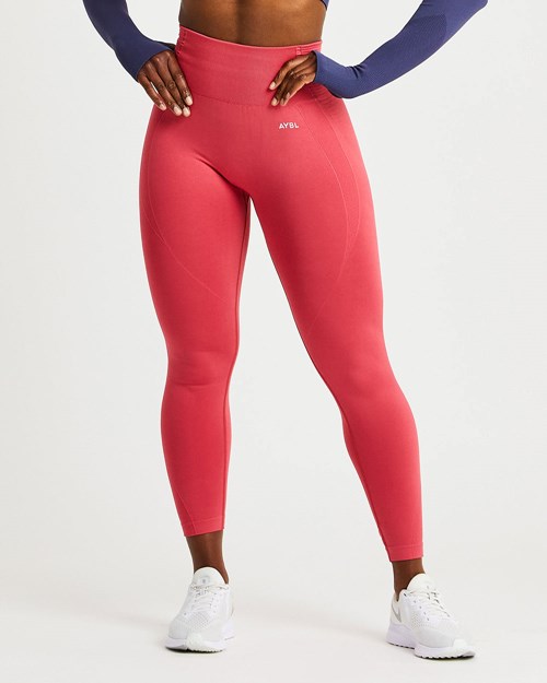 AYBL Balance V2 Seamless Leggings Różowe | 015964-KGE