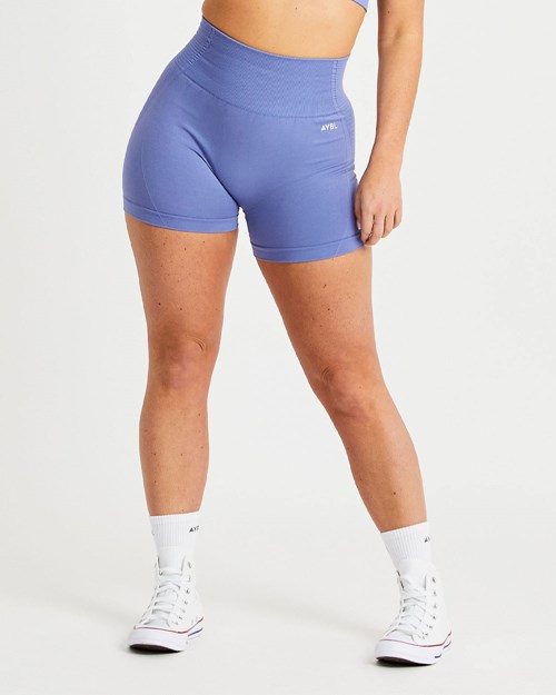 AYBL Balance V2 Seamless Shorts Niebieskie | 417958-AWJ