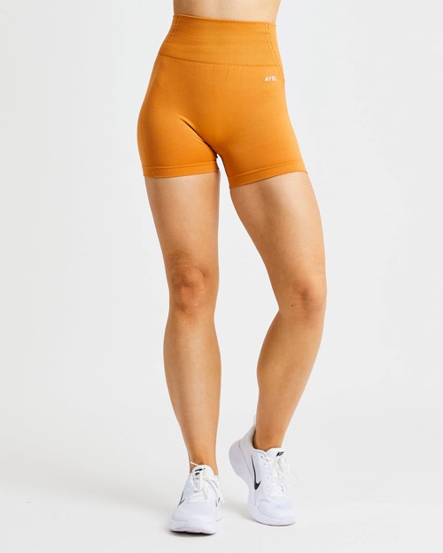 AYBL Balance V2 Seamless Shorts Pomarańczowe | 347208-MYT