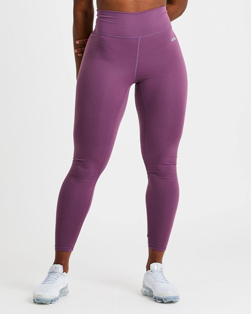 AYBL Core Leggings Fioletowe | 507463-YPF