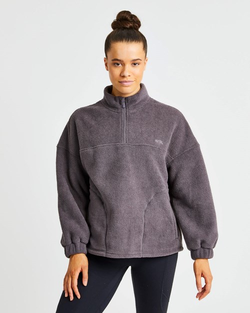 AYBL Effortless Oversized Fleece Charcoal | 058146-AGE