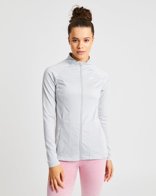 AYBL Effortless Zip Jacket Głęboka Szare | 683425-PVU