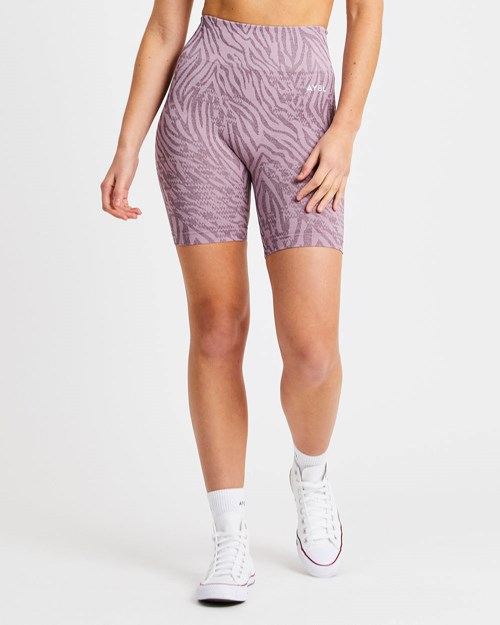 AYBL Evolve Animal Seamless Shorts Mauve Lilac | 468507-LMR