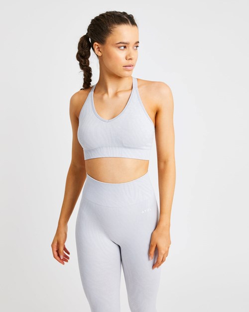 AYBL Evolve Animal Seamless Sports Bra Głęboka Szare | 395067-HEV