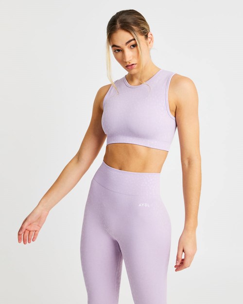 AYBL Evolve Speckle Seamless Crop Vest Lilac | 324795-GFM