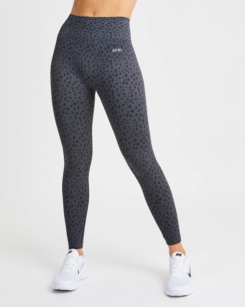 AYBL Evolve Speckle Seamless Leggings Charcoal | 374152-VZG