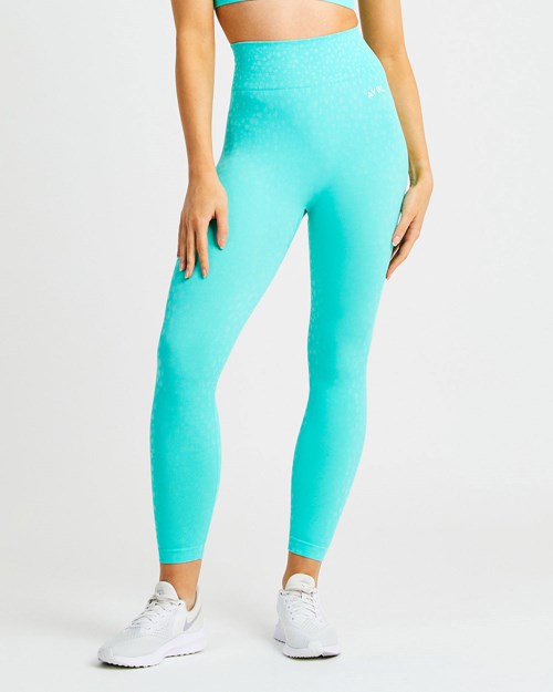 AYBL Evolve Speckle Seamless Leggings Zielone | 620937-ROA