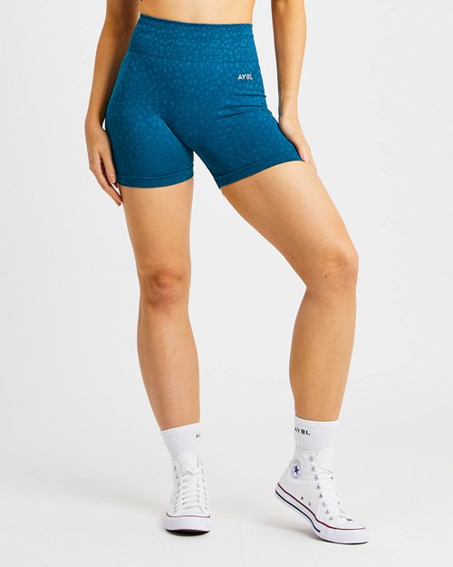 AYBL Evolve Speckle Seamless Shorts Teal | 352619-UIJ