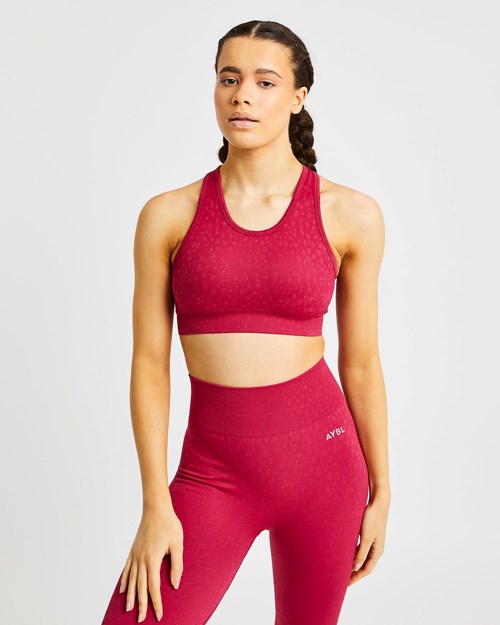 AYBL Evolve Speckle Seamless Sports Bra Raspberry | 028745-BTD