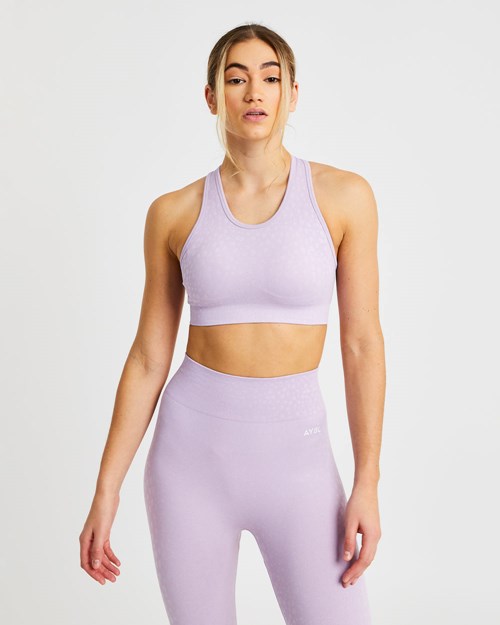 AYBL Evolve Speckle Seamless Sports Bra Lilac | 360421-OMZ