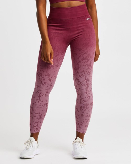 AYBL Flare Seamless Leggings Plum | 541670-HEA