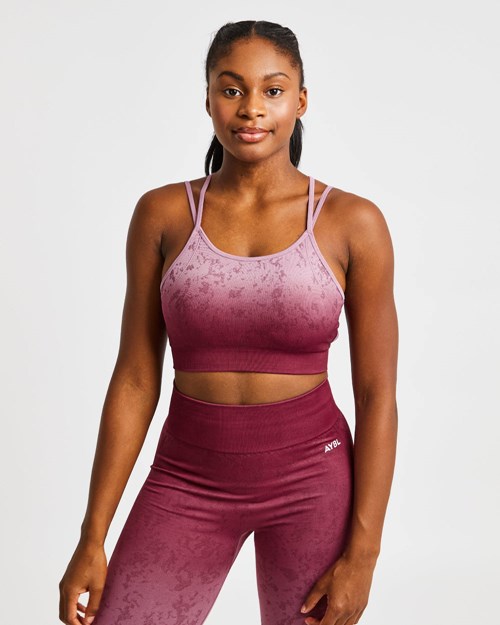 AYBL Flare Seamless Sports Bra Plum | 829167-XMB