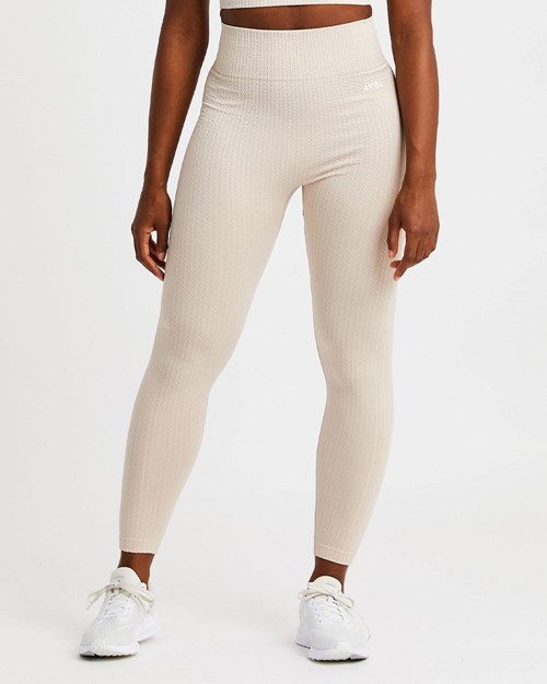 AYBL Luxe Seamless Leggings Sand | 387960-FXU