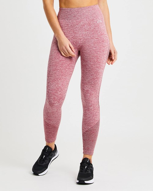 AYBL Motion Seamless Leggings Czerwone | 719082-LAE