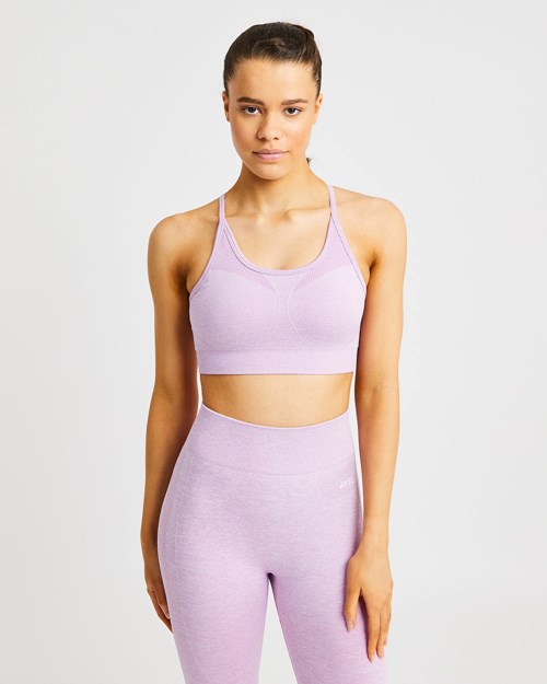 AYBL Motion Seamless Sports Bra Różowe | 279341-NFB