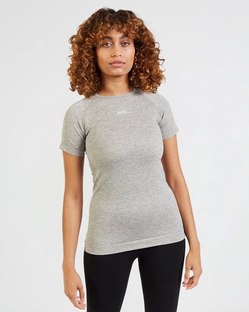 AYBL Motion Seamless T Shirt Khaki | 487236-VWE