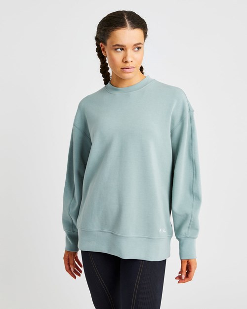 AYBL Oversized Jumper Zielone | 963410-CHV