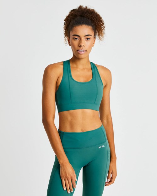 AYBL Pace Sports Bra Jasny Zielone | 970452-ASK