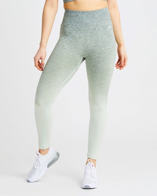 AYBL Pulse Ombré Seamless Leggings Khaki | 291645-ZGO