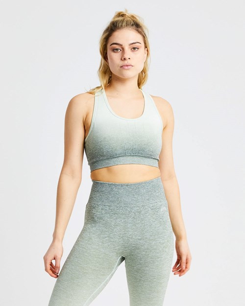 AYBL Pulse Ombré Seamless Sports Bra Khaki | 890635-BEV