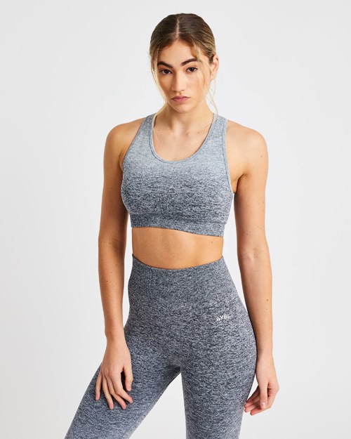 AYBL Pulse Ombré Seamless Sports Bra Szare | 645728-JBF