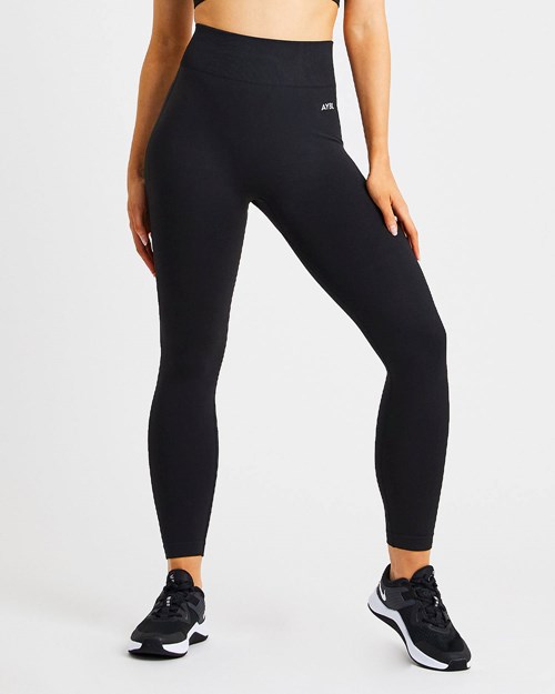 AYBL Pulse Seamless Leggings Czarne | 206539-DHR