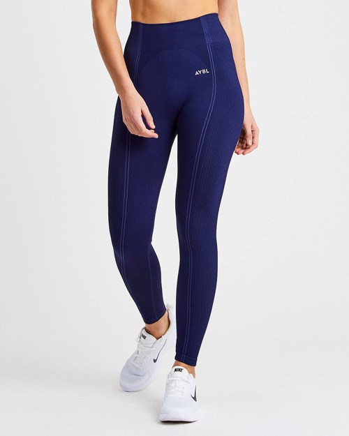 AYBL Reflex Seamless Leggings Królewski Niebieski Niebieskie | 759632-QIW