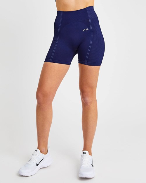 AYBL Reflex Seamless Shorts Królewski Niebieski Niebieskie | 530691-PNU