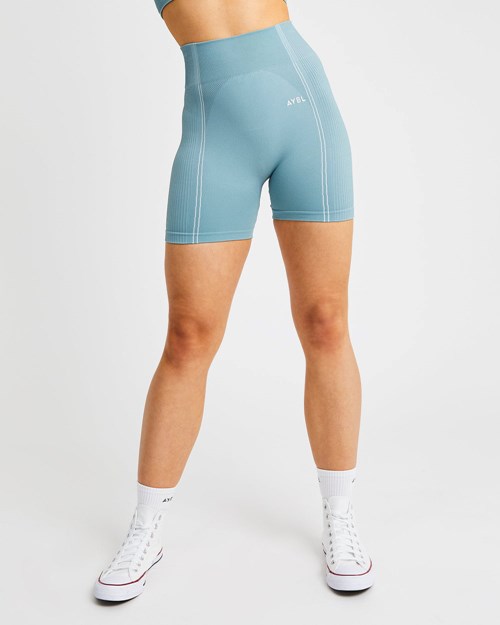 AYBL Reflex Seamless Shorts Teal | 730265-UZP