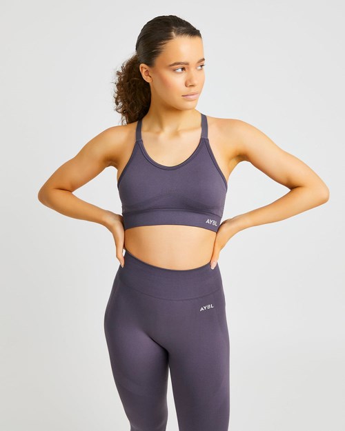 AYBL Reform Seamless Sports Bra Charcoal | 587026-CHT