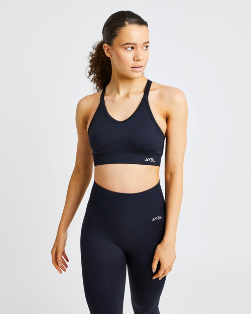 AYBL Reform Seamless Sports Bra Czarne | 257061-UWH