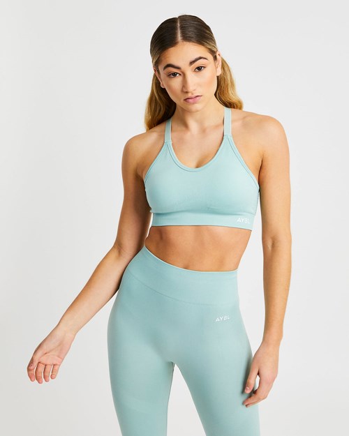 AYBL Reform Seamless Sports Bra Zielone | 842176-MEX