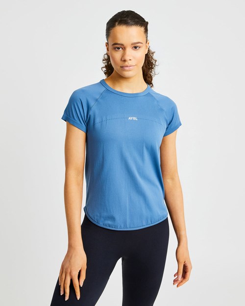 AYBL Reform Seamless T Shirt Niebieskie | 691035-TSD