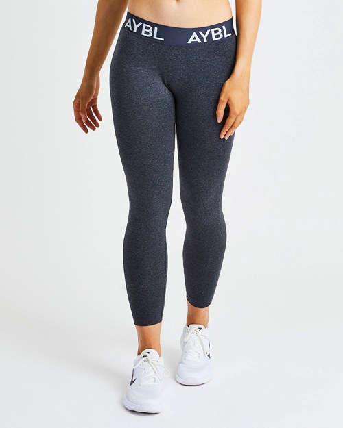 AYBL Staple Seamless Low Rise Leggings Czarne | 281453-AUV