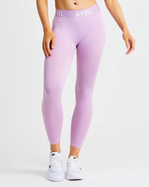 AYBL Staple Seamless Low Rise Leggings Różowe | 493216-HLM