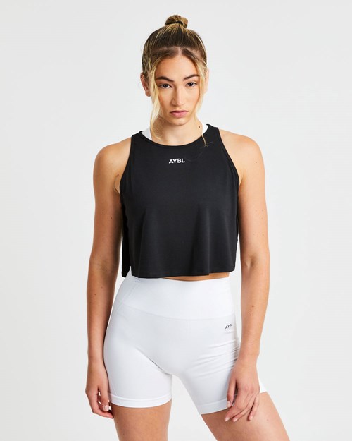 AYBL Strive Crop Vest Czarne | 814597-AKV