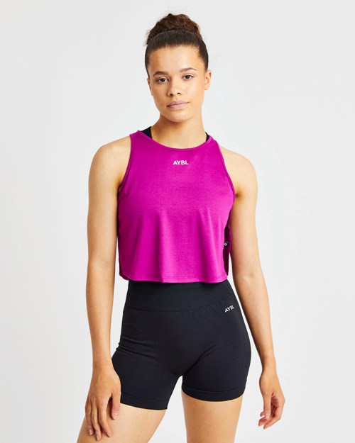 AYBL Strive Crop Vest Magenta | 218347-MON