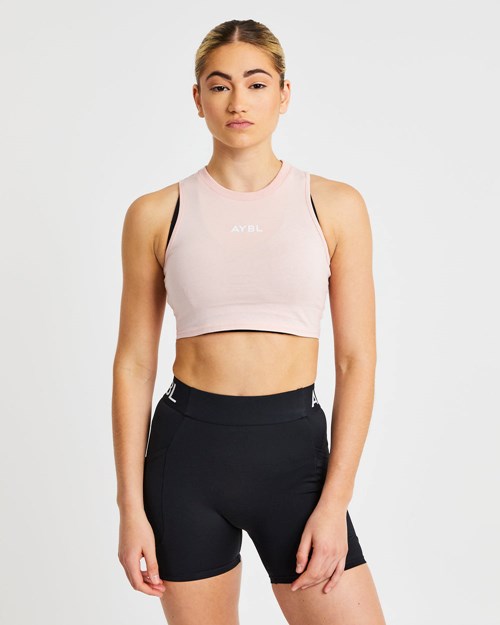 AYBL Treningowe Crop Vest Różowe | 063287-RAP