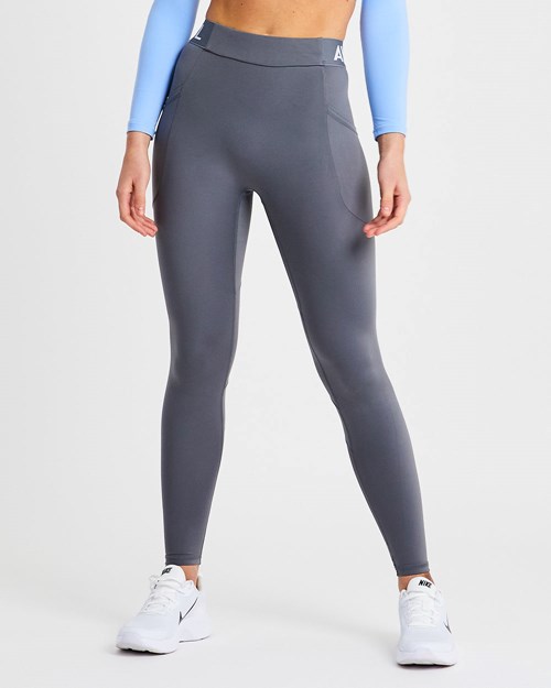 AYBL Treningowe Leggings Szare | 814590-UPS