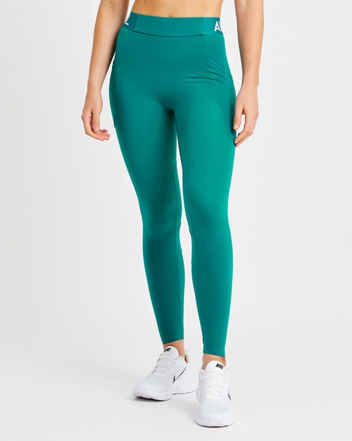 AYBL Treningowe Leggings Teal | 120538-GWC