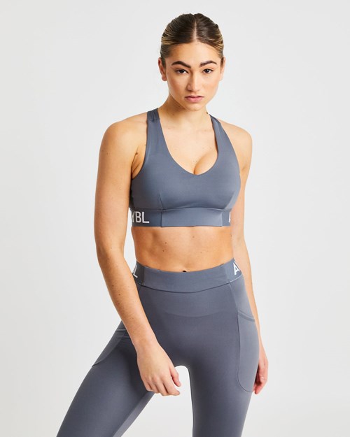 AYBL Treningowe Sports Bra Szare | 579268-AZI