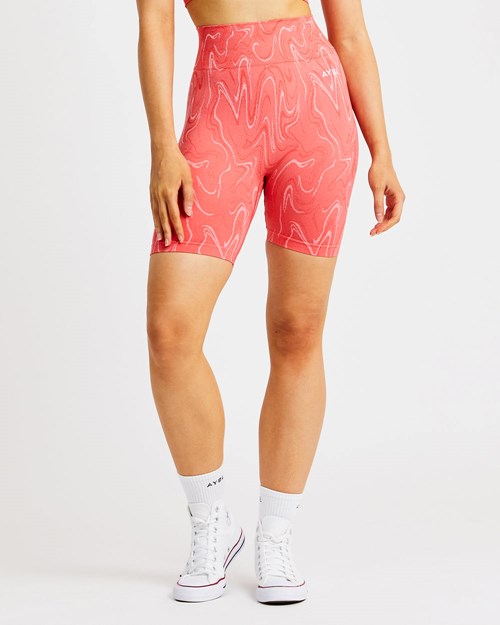 AYBL Velocity Seamless Shorts Koralowe | 213607-YRZ