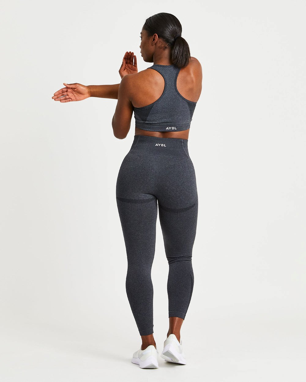 AYBL Balance V2 Seamless Leggings Czarne | 046238-WKQ