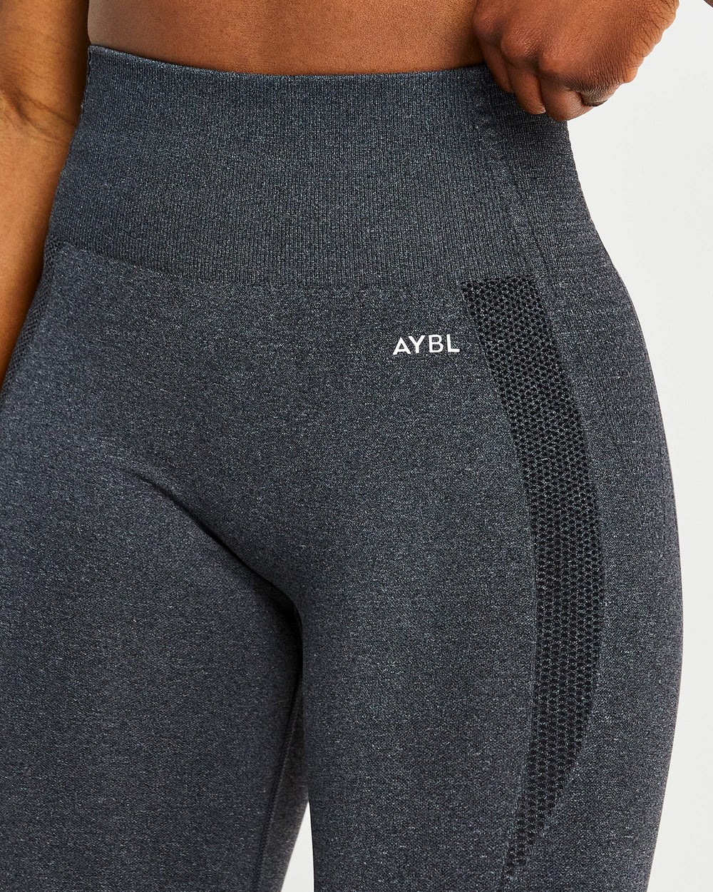 AYBL Balance V2 Seamless Leggings Czarne | 046238-WKQ