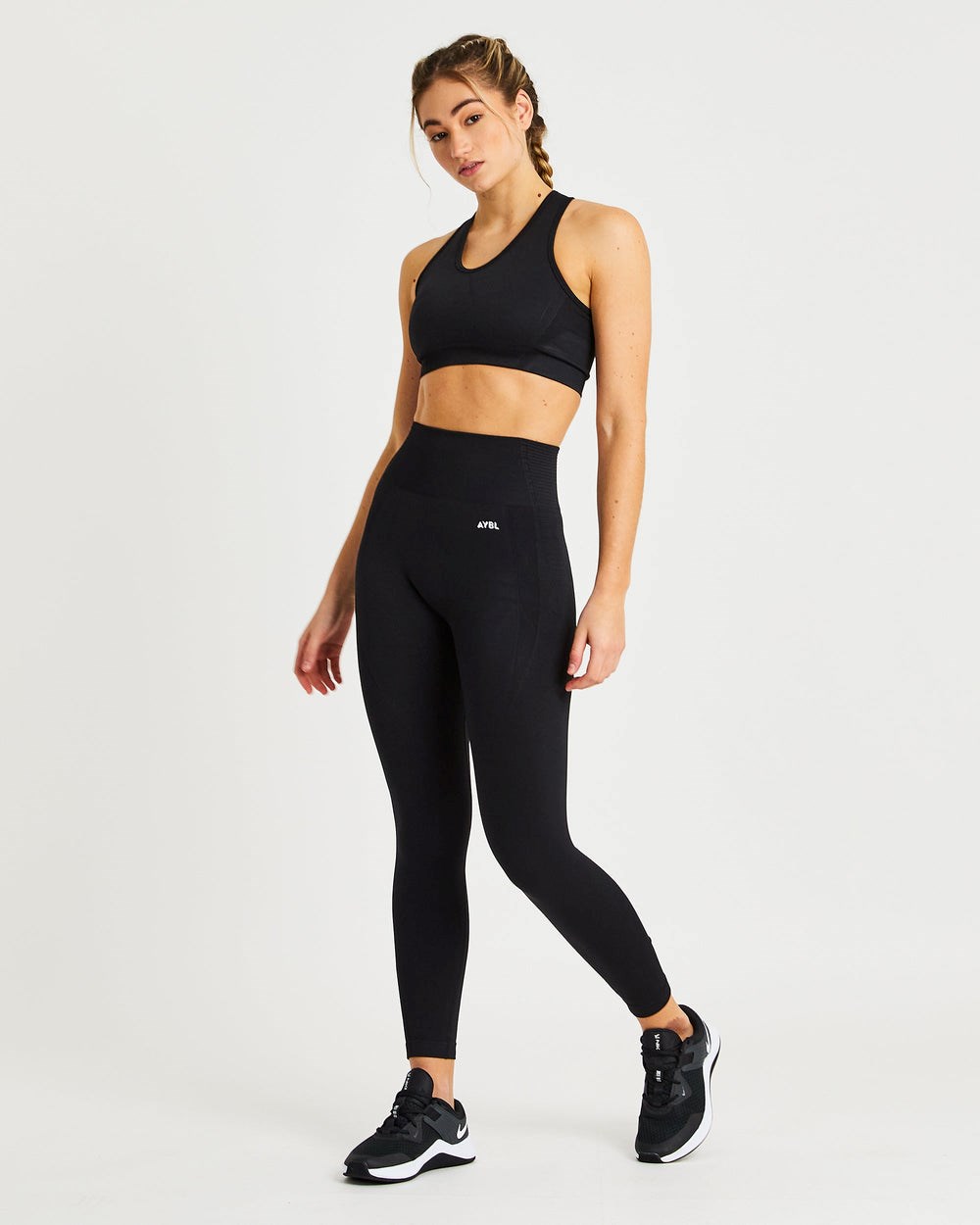 AYBL Balance V2 Seamless Leggings Czarne | 350879-YSV