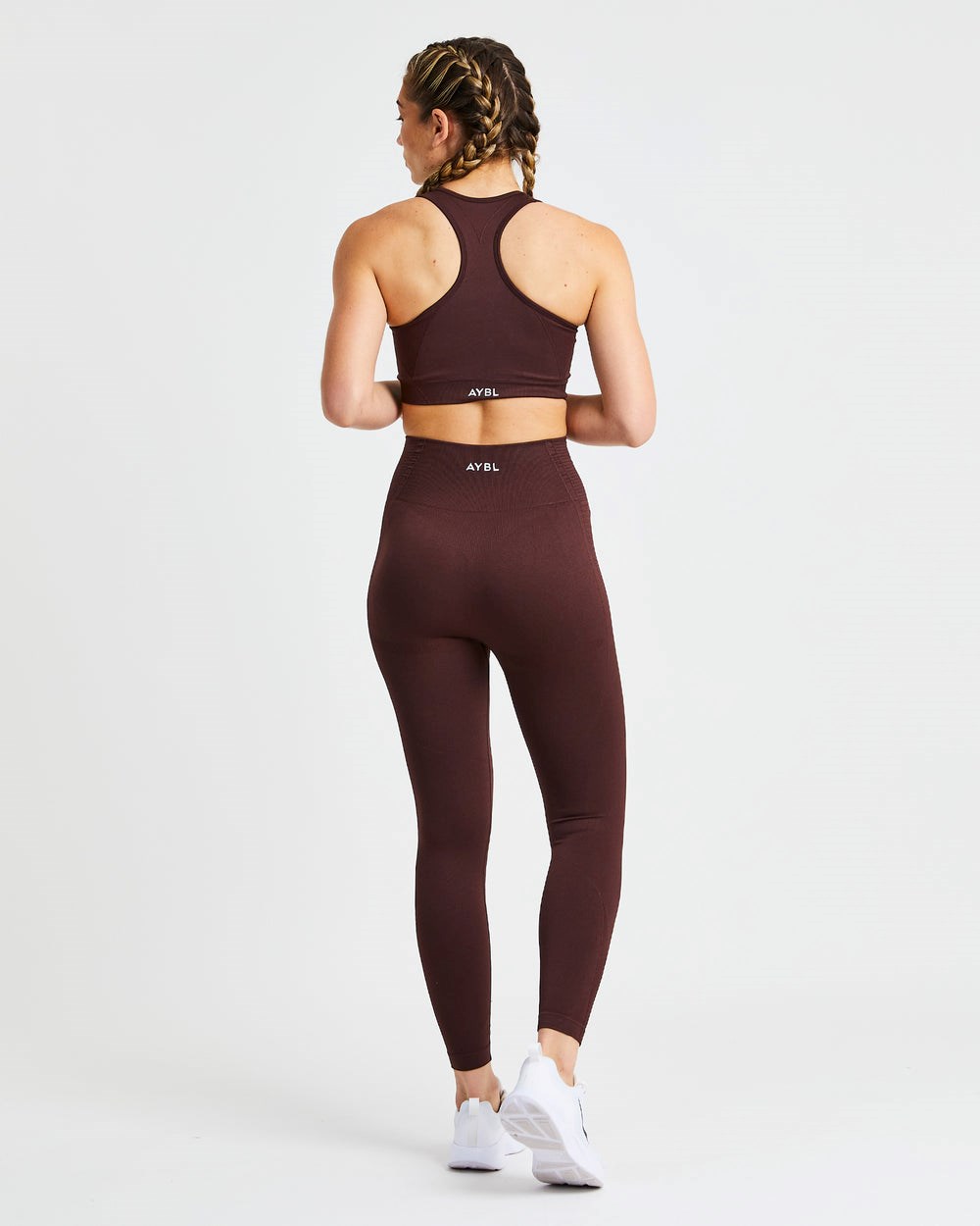 AYBL Balance V2 Seamless Leggings Czekolada Brązowe | 814369-TAL