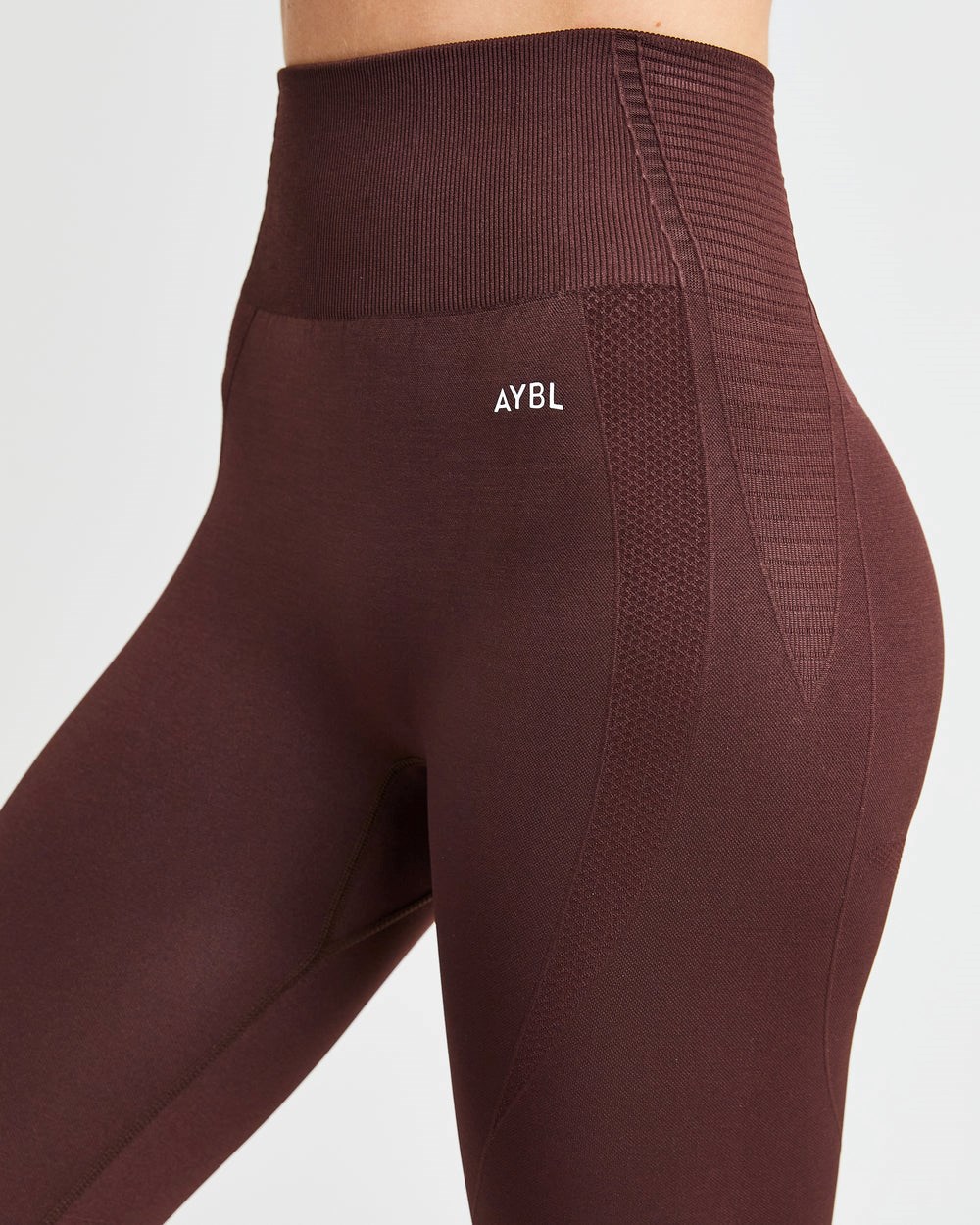 AYBL Balance V2 Seamless Leggings Czekolada Brązowe | 814369-TAL