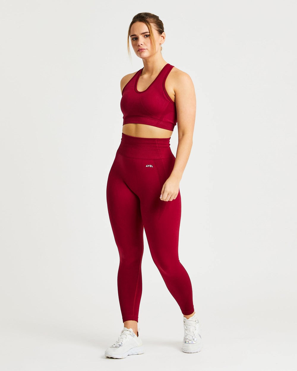 AYBL Balance V2 Seamless Leggings Czerwone | 237415-SFP