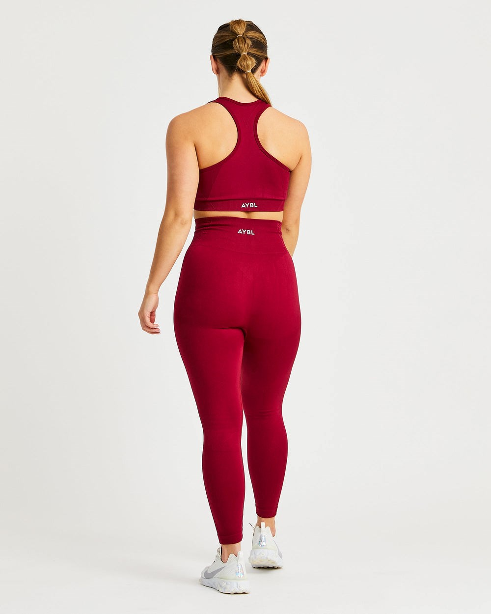 AYBL Balance V2 Seamless Leggings Czerwone | 237415-SFP